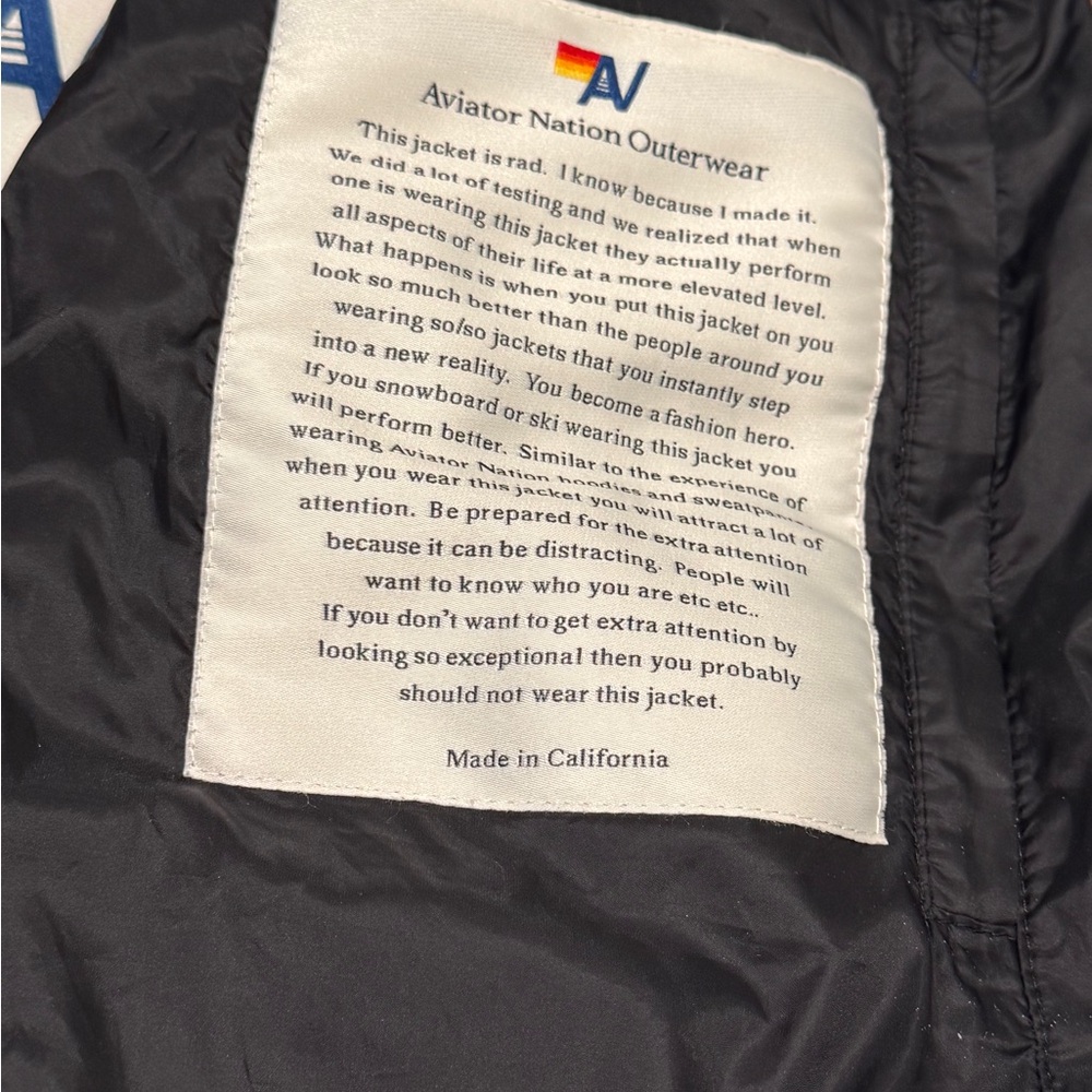 Aviator Nation Puffer Vest Unisex Medium - Picture 7 of 7